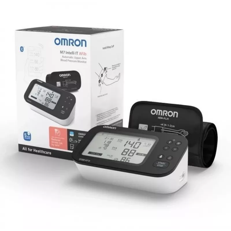Omron M7 Intelli IT tensiómetro de brazo, automático, 2 usuarios