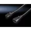 Cable de alimentación Rittal DK 7200.215 negro 1,8 m C14 C13