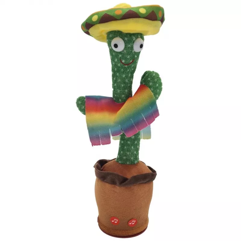 Juguete cactus bailarín con sombrero Extralink Toys, cantarín para niños LED USB