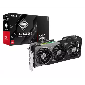 Tarjeta gráfica ASRock Radeon RX 9070 XT 16GB Steel Legend Dark