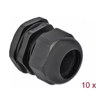 Prensaestopas DeLOCK 60226 negro plástico 10 uds.