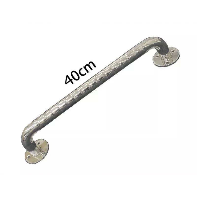 Barra de apoyo estriada de acero inoxidable para el baño 40 cm