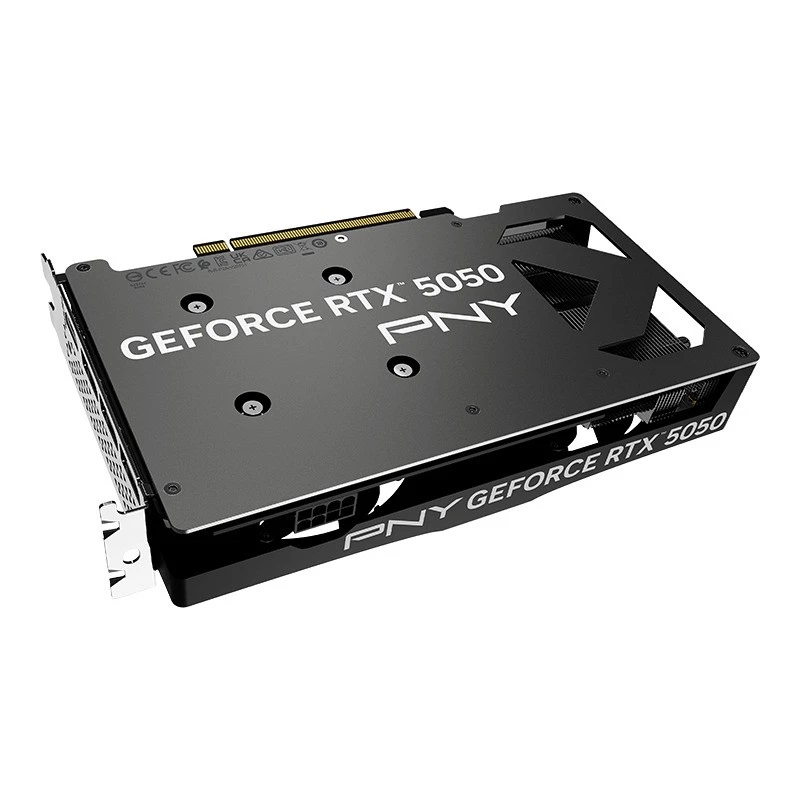 Tarjeta gráfica PNY GeForce RTX 5050 – 8 GB GDDR6, 2317 MHz, 128 bits, PCIe x8 5.0, refrigeración de doble ventilador