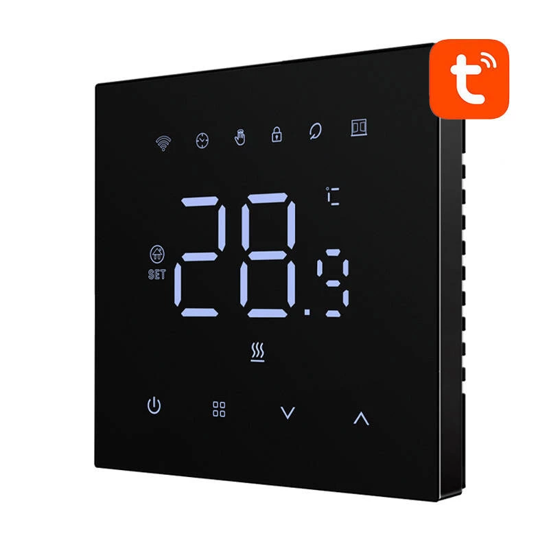 Termostato inteligente Avatto WT410-BH-3A-B WiFi para calderas de gas, relé 3A