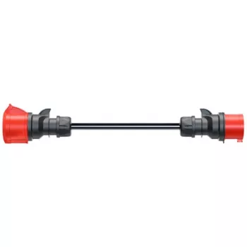 Adaptador para Gemini flex 22 kW CEE rojo trifásico 32A > CEE rojo 16A negro 30cm