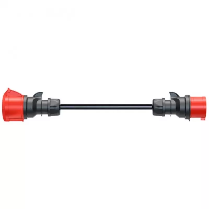 Adaptador para Gemini flex 22 kW CEE rojo trifásico 32A > CEE rojo 16A negro 30cm