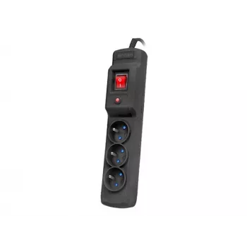 Protección contra sobretensiones ARMAC M3/15/CZ 1,5 m negro 3 tomas regleta con cable