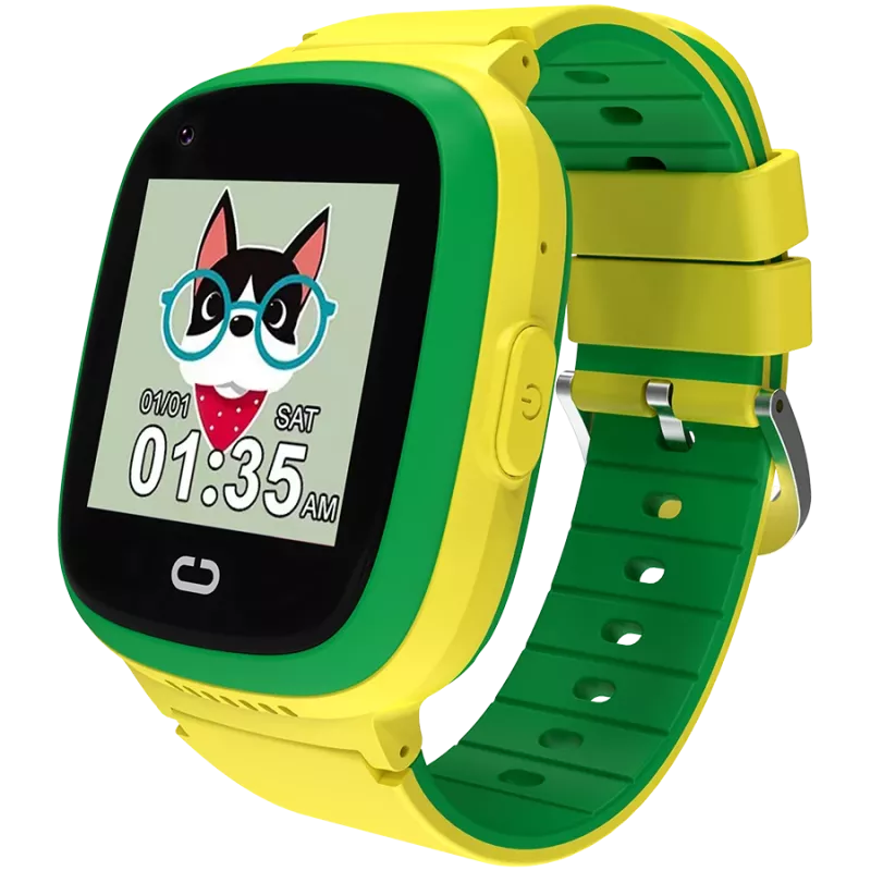 Reloj infantil CANYON Sunny KW-48 vídeo 4G GPS juegos y música verde