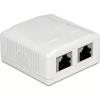 Toma de superficie 2 x RJ-45 DeLOCK 86197