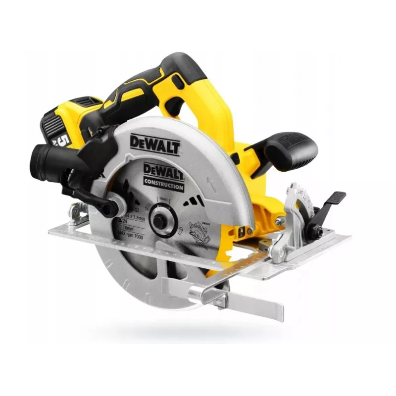 Sierra circular portátil DeWALT DCS570P2-QW 18,4 cm plateado, amarillo 5500 rpm