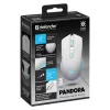 Ratón gaming inalámbrico DEFENDER Pandora White – ambidiestro, 3200 DPI, 6 botones, programable, óptico, USB