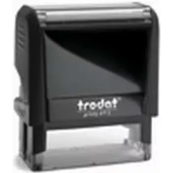 Sello autoentintable Trodat Printy 4912N, gris, tamaño de impresión 46×17 mm