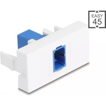 Módulo para panel de parcheo DELOCK SC Simplex Azul/Blanco 45° Easy 90896
