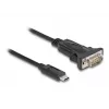 Adaptador DeLOCK USB Type-C a RS-232 D-Sub 9 pines conector macho 0,25 m