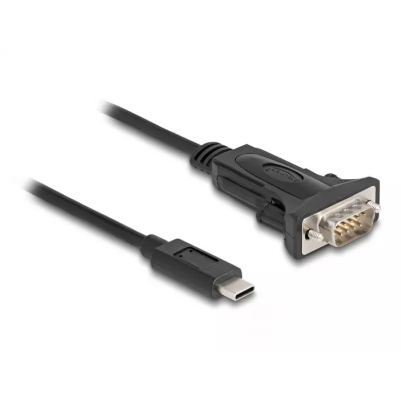 Adaptador DeLOCK USB Type-C a RS-232 D-Sub 9 pines conector macho 0,25 m