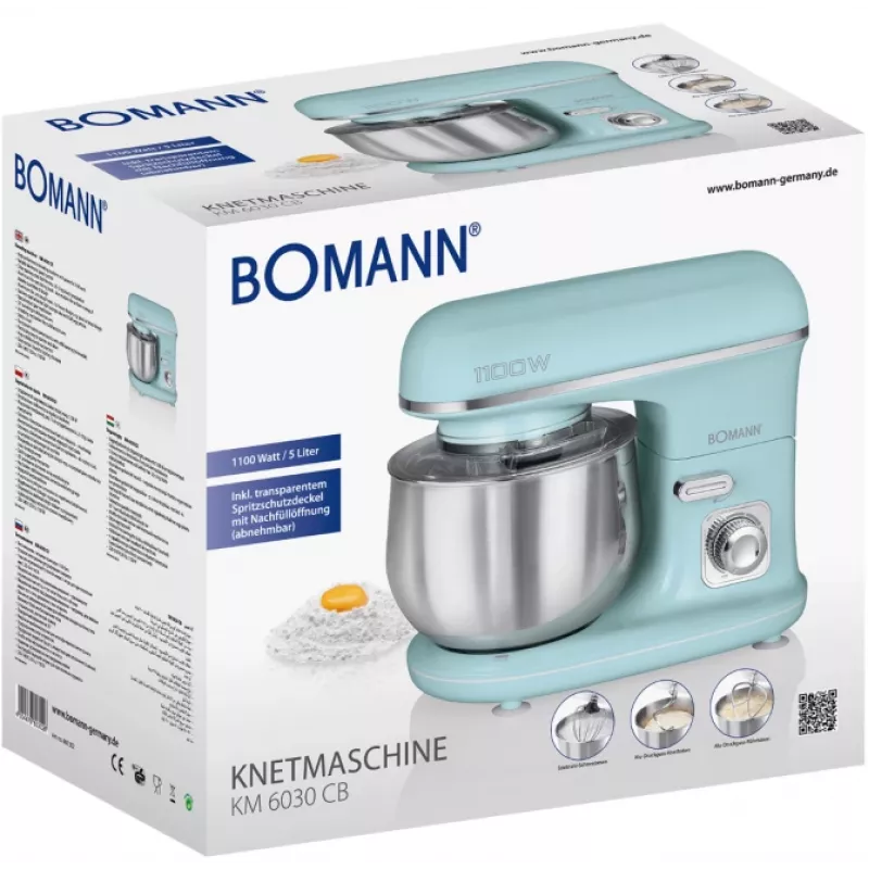 Robot de cocina Bomann KM 6030 CB 1100 W 5 L color menta