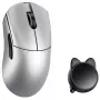 Ratón gaming WLMOUSE HUAN, interruptores ópticos Omron - plateado (HUAN-SILVER-O)