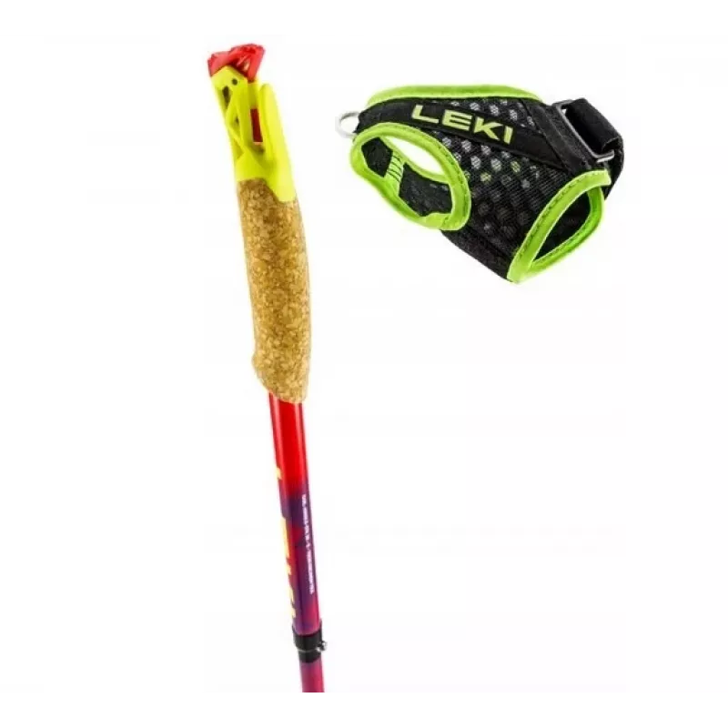 Bastones de trekking Leki TRL Ultratrail FX One 120 cm, rojos