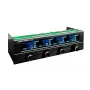 Controlador de ventiladores de 5,25 pulgadas Lamptron FC5 V2 negro — control PWM múltiple/manual de ventiladores, montaje en panel frontal
