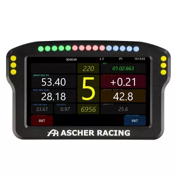 Panel de salpicadero para volante Ascher Racing 5 pulgadas Modelo 76080029 para pantallas de sim racing