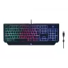 Gembird GGS-UMGL4-01 Phantom kit gaming 4 en 1 retroiluminado (teclado, ratón, auriculares, alfombrilla de ratón), con cable USB, distribución US, negro