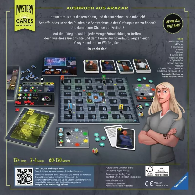 Mystery Games - La fuga de Arazar, juego de mesa