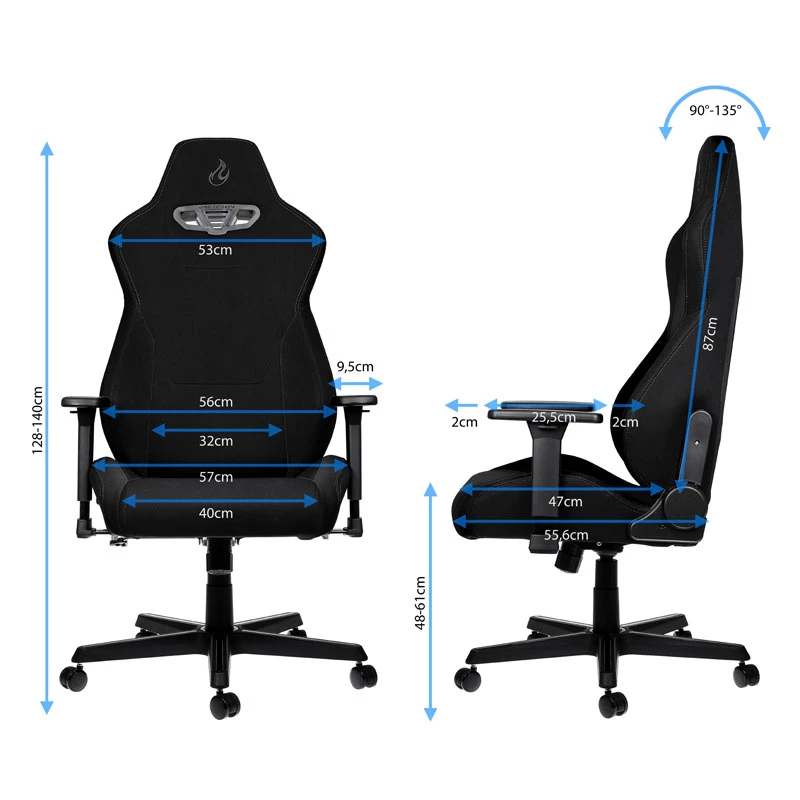 Silla gaming Nitro Concepts S300 - Stealth negro