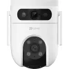 EZVIZ H9c Dual 3K CS-H9C (5MP+5MP) cámara IP de exterior con movimiento horizontal y vertical, 2880×1620, Wi-Fi + LAN, DC 12V, microSD de hasta 512 GB, visión nocturna en color