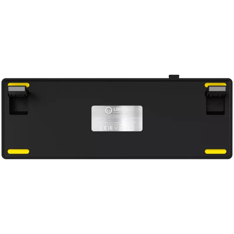 Teclado gaming mecánico LORGAR KBP70MW 65% negro amarillo distribución EN