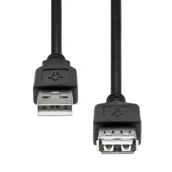 Cable alargador USB ProXtend USB2AAF-001 USB 2.0 conector hembra A a conector macho A, 1 m, negro