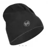 Gorro de punto Buff Merino Midweight — Solid negro, talla única, lana merino, otoño/invierno, deporte
