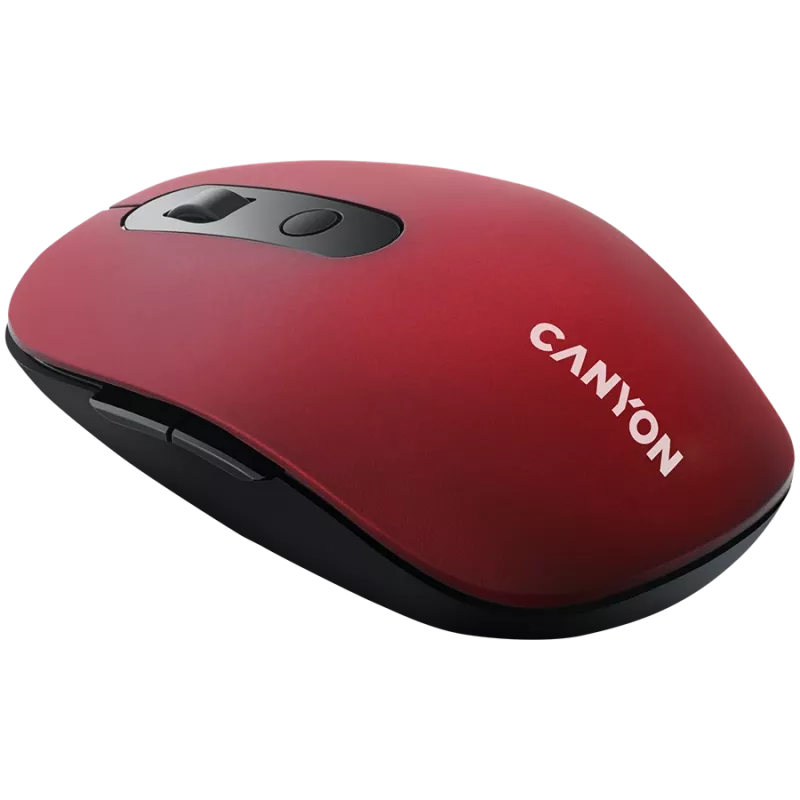 Ratón CANYON MW-9 inalámbrico de doble modo rojo