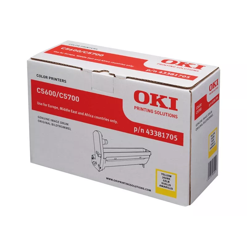 Tambor de imagen OKI 20000 páginas amarillo para C5600 C5700