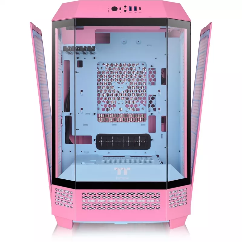 Thermaltake The Tower 300 Bubble Pink rosa cristal templado - Torre Midi/Mini - ATX