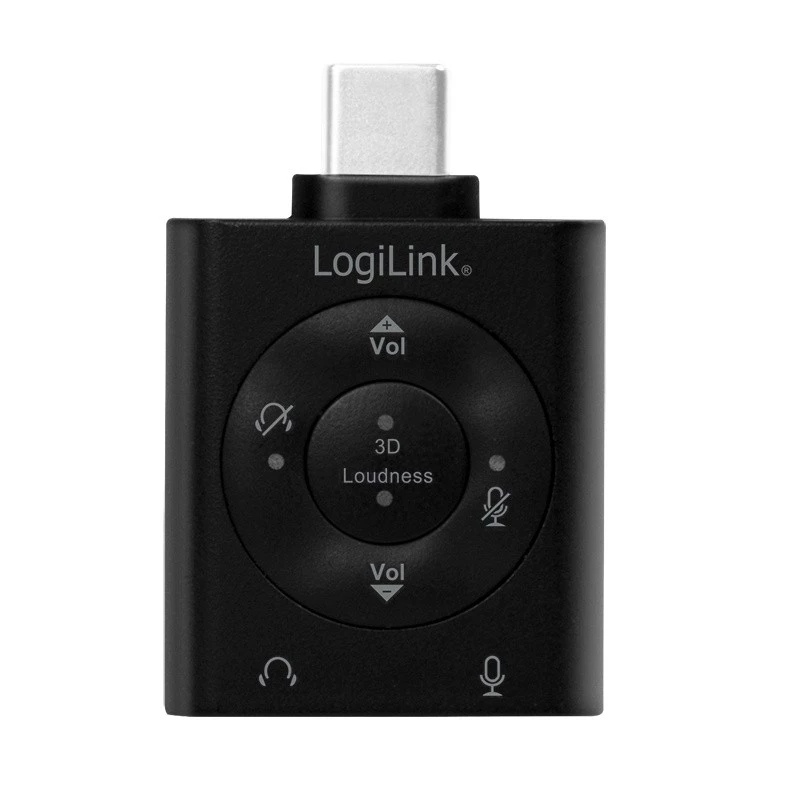 Adaptador de audio USB3.2 USB-C/macho a 2x conector hembra 3,5 mm 7.1