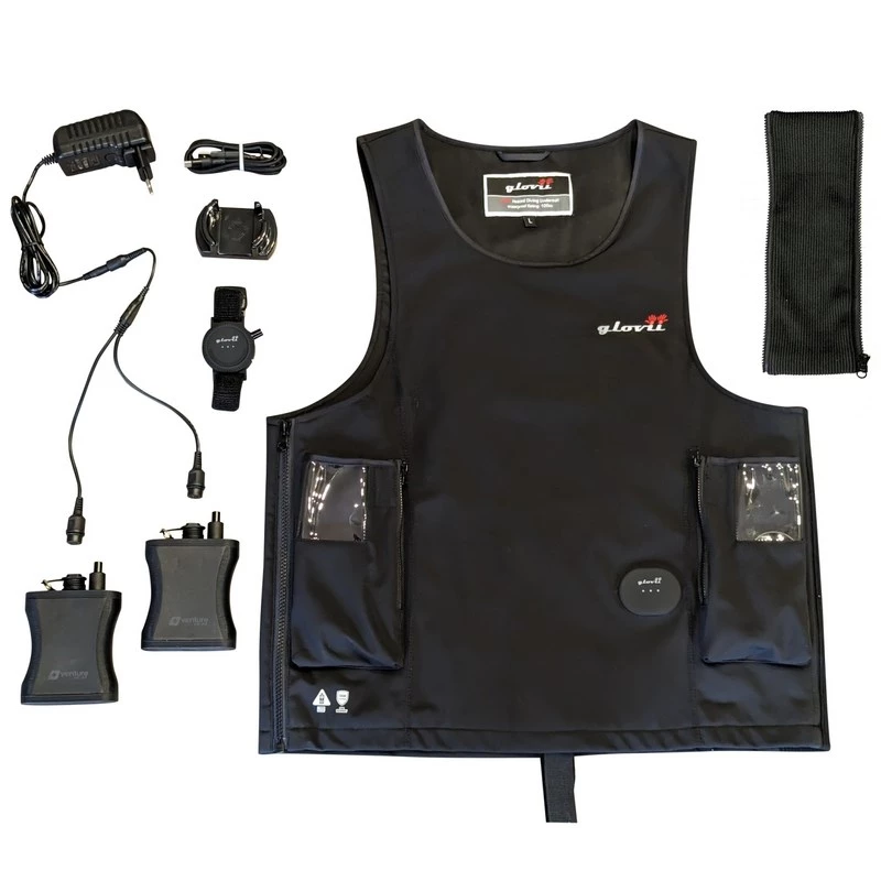 Chaleco acuático calefactable Glovii GMV2M negro talla M