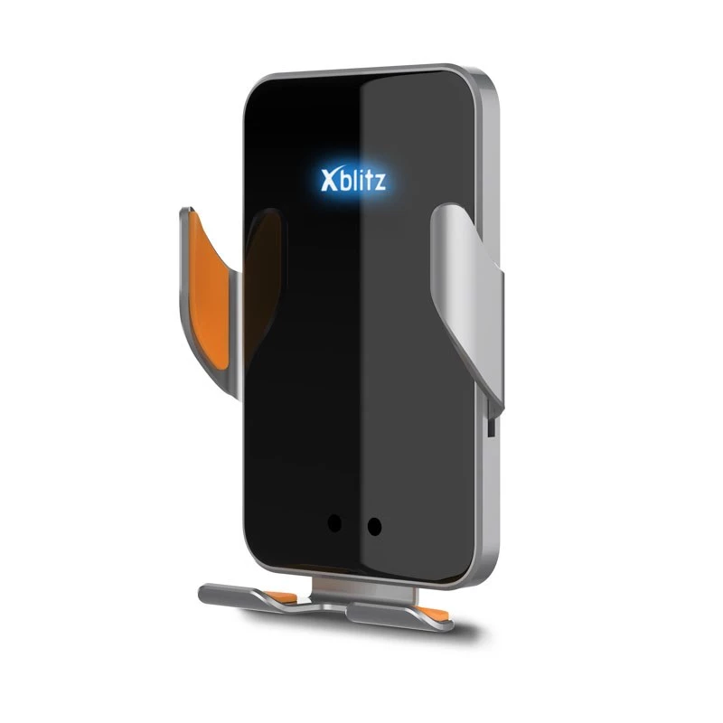 Xblitz FX4 Elegance Soporte automático de coche para teléfono con carga inalámbrica, montaje en rejilla de ventilación