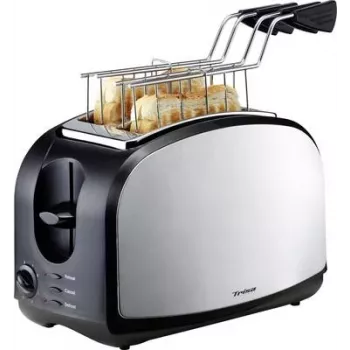Trisa Crispy Snack tostadora acero inoxidable, negro (7361.4212)