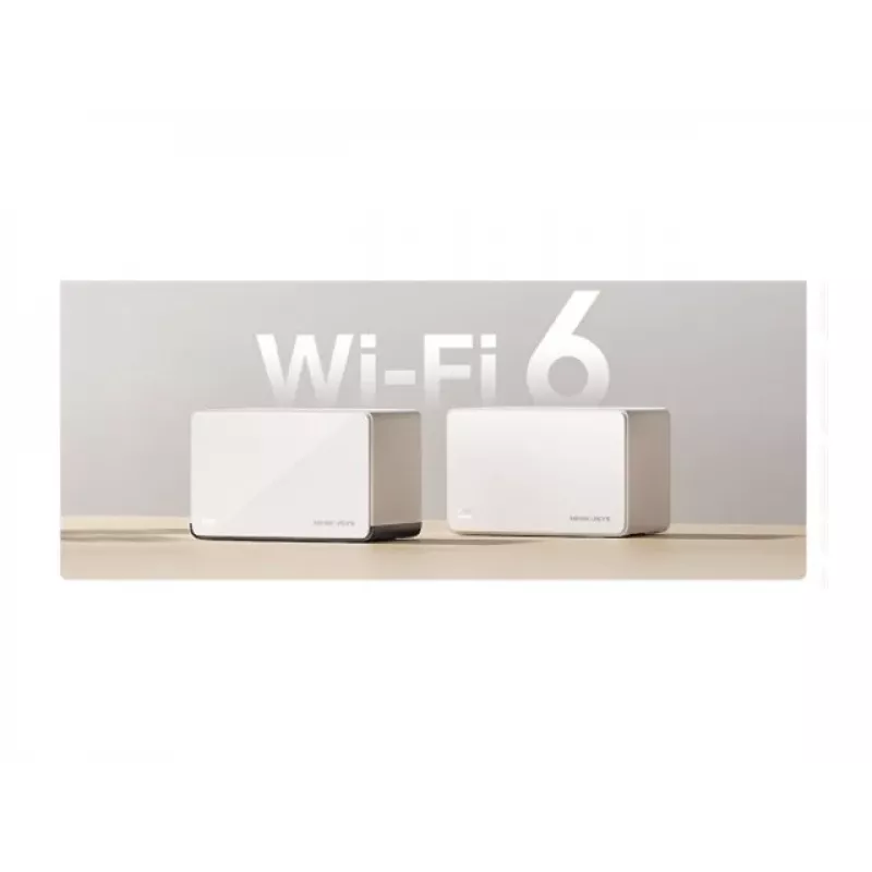 Router inalámbrico MERCUSYS Halo H85X pack de 2 doble banda Wi-Fi 6 hasta 3000 Mbit/s sistema mesh