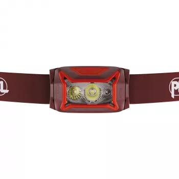 Linterna frontal Petzl Actik Core — LED, 100 lm, batería USB integrada de 1250 mAh, IPX4, roja