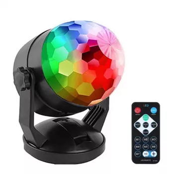Bola de discoteca LED DENVER LDB-319 – luz de fiesta LED compacta, modelo 117220200040