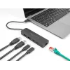 Hub USB DeLOCK 10 Gbit/s con 2,5 Gigabit LAN y PD 85 vatios