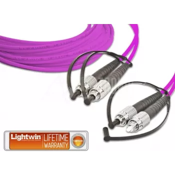 Lightwin cable de conexión de fibra óptica dúplex de alta calidad, MM OM4, FC - FC (LDP-50 FC-FC 3.0 OM4)