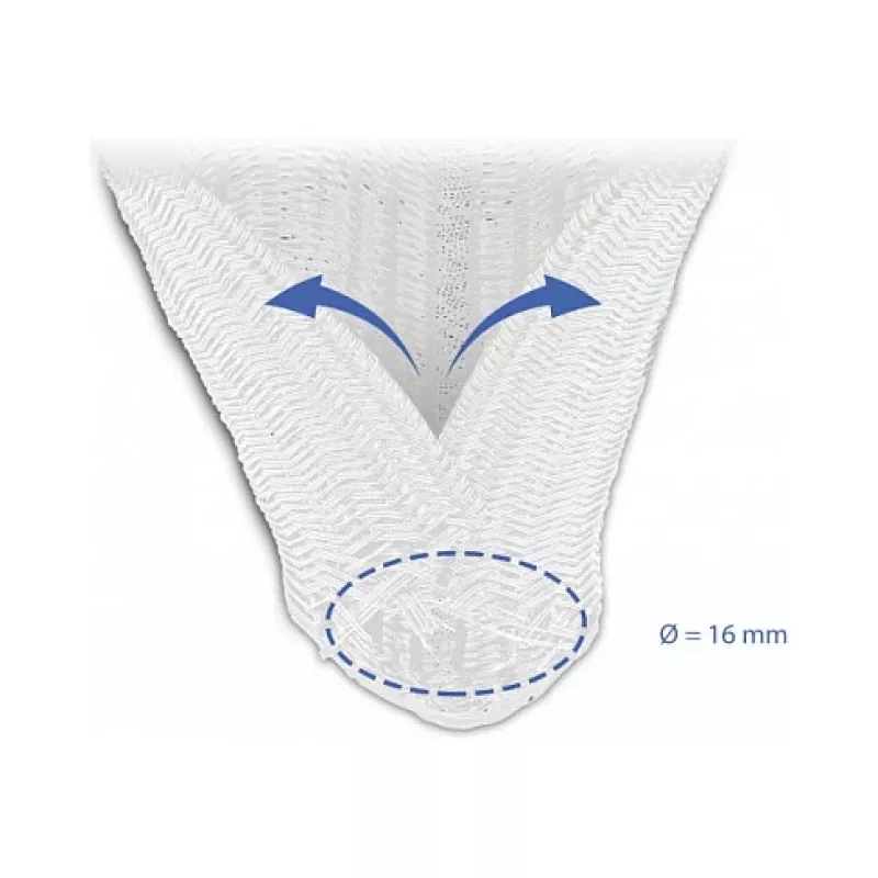 Tubo trenzado DeLOCK 20809 5 m x 16 mm blanco