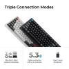 Teclado mecánico 75% Keychron Q1 Ultra 8K – USB + RF inalámbrico + Bluetooth, RGB, negro