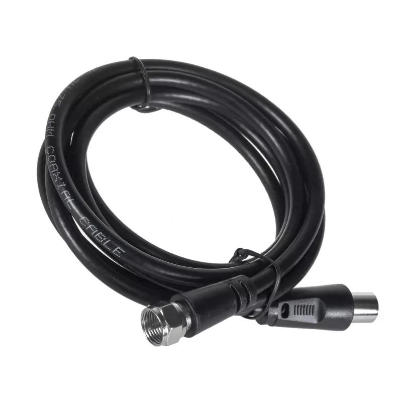 Maclean MCTV-930 antena de TV activa de interior, DVB-T/T2, VHF/UHF/FM, filtro LTE, 28 dB, conector F, negra
