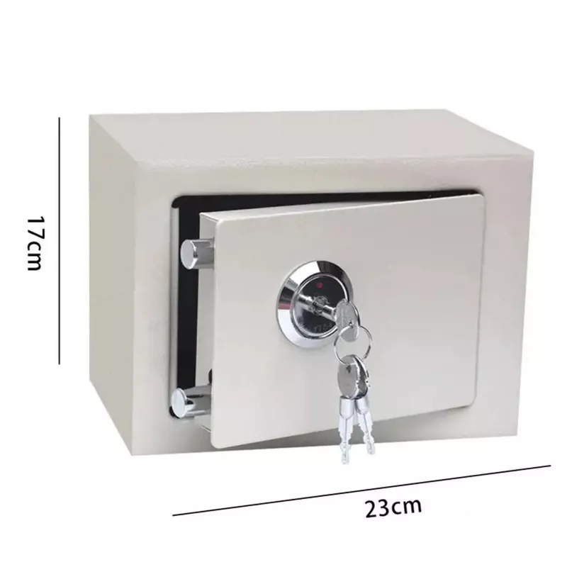 Extralink Home | Caja fuerte para casa | Oficina, caja de llaves, caja fuerte, blanco, S-404