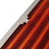 Radiador Aqua-Computer airplex radical 4/360 — Aluminio/cobre/acero inoxidable, 400×140×73 mm