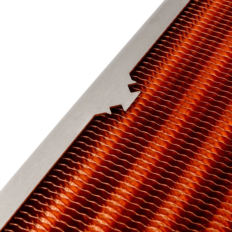 Radiador Aqua-Computer airplex radical 4/360 — Aluminio/cobre/acero inoxidable, 400×140×73 mm