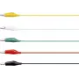 VOLTCRAFT KS-630/0.1 juego de cables de medición con pinzas de cocodrilo, 0,63 m, negro/rojo/amarillo/verde/blanco (VC-10899755)